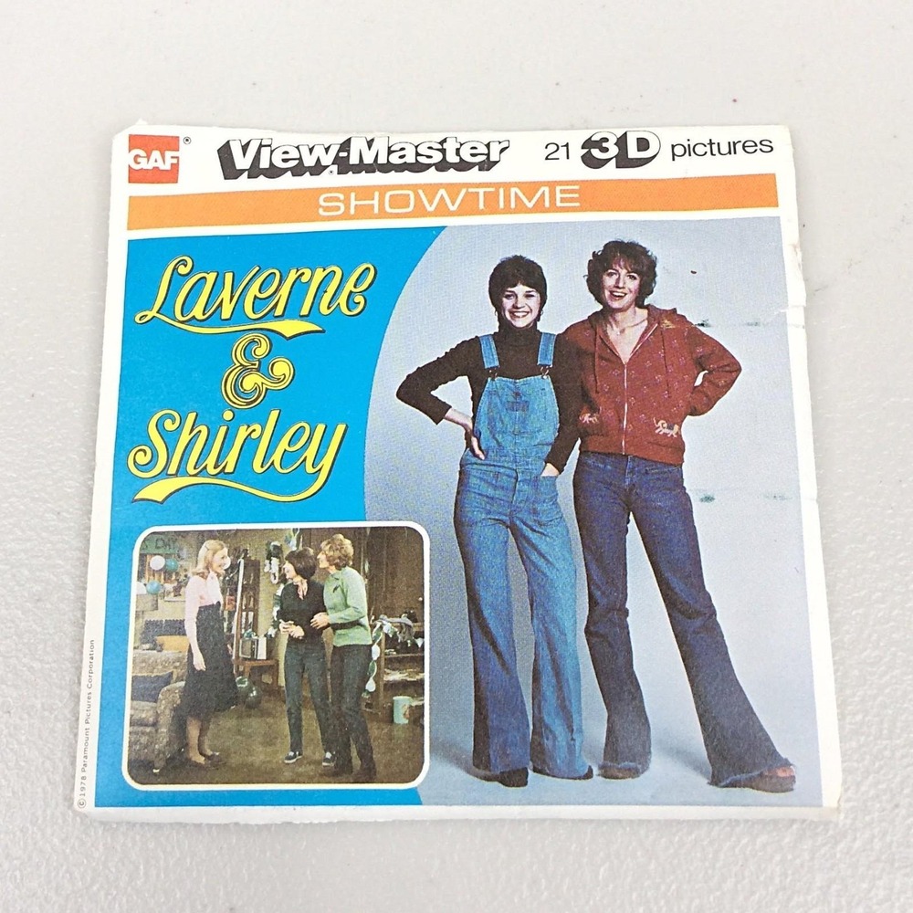 VTG 1978 GAF View Master Laverne & Shirley J20 Showtime 3‎ Reel Set